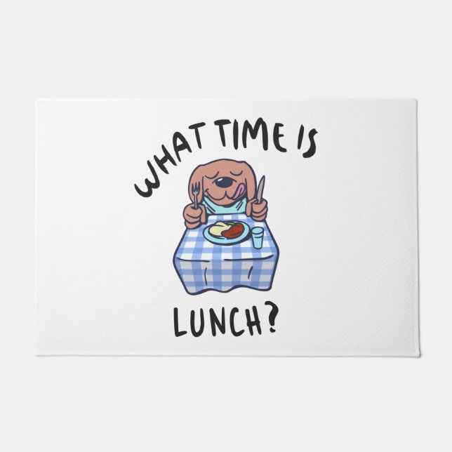 Tapete Que horas é o almoço (Frente)