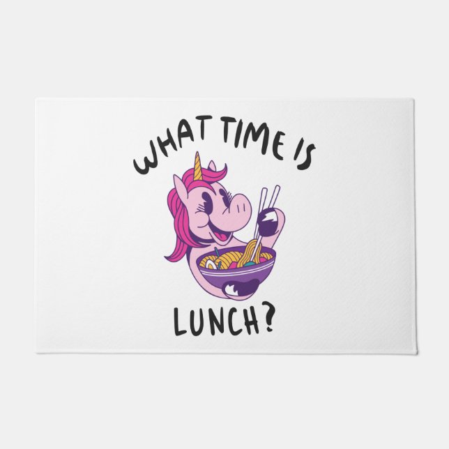 Tapete Que horas é o almoço (Frente)
