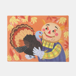 Tapete Queda do espantalho do outono e da Turquia