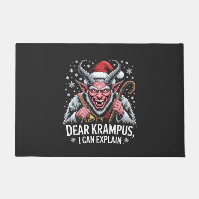Tapete Querido Krampus, posso explicar Papais noeis de Na (Frente)