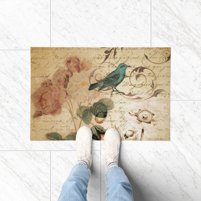 Tapete Quic Boêmia Paris Scripts botânicos de aves (Interior)