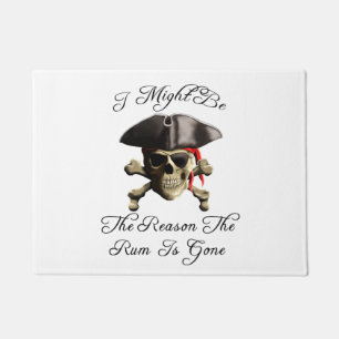 Tapete Raciocina o rum é crânio ido do pirata