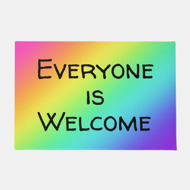 Tapete Rainbow All is Welcome Doormat (Frente)
