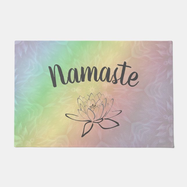 Tapete Rainbow pastel Namaste (Frente)