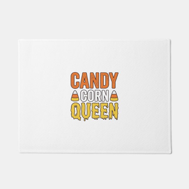 Tapete Rainha do Candy Corn Design de Camiseta de Hallowe (Frente)