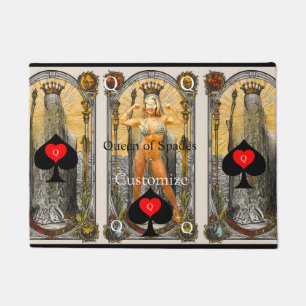 Tapete Rainha do Cartão Tarot de Espadas Thunder_Cove