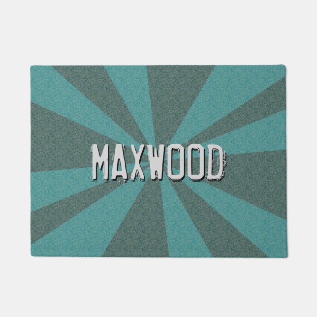 Tapete Raios gráficos customizáveis alguma cor algum nome (Frente)