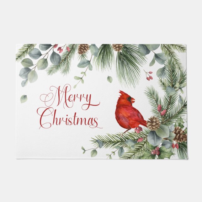 Tapete Ramificações de pinheiro vermelho Pine Cones Berri (Frente)