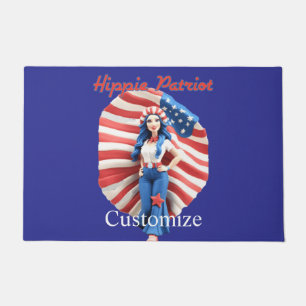 Tapete Rapariga de Hippie Patriótica Thunder_Cove