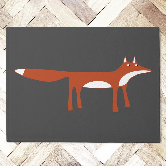 Tapete Raposa Vermelha (Red Fox doormat for wildlife and animal lovers)