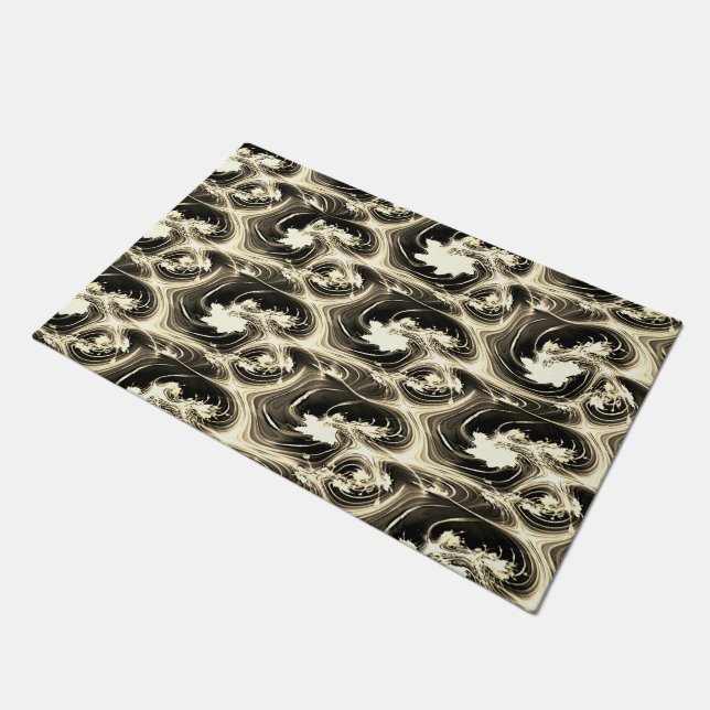 Tapete Rapto fractal retorcido de AVC luminoso (Inclinado)