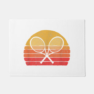 Tapete Raquetas de Tênis cruzadas retrorreflectoras dos a