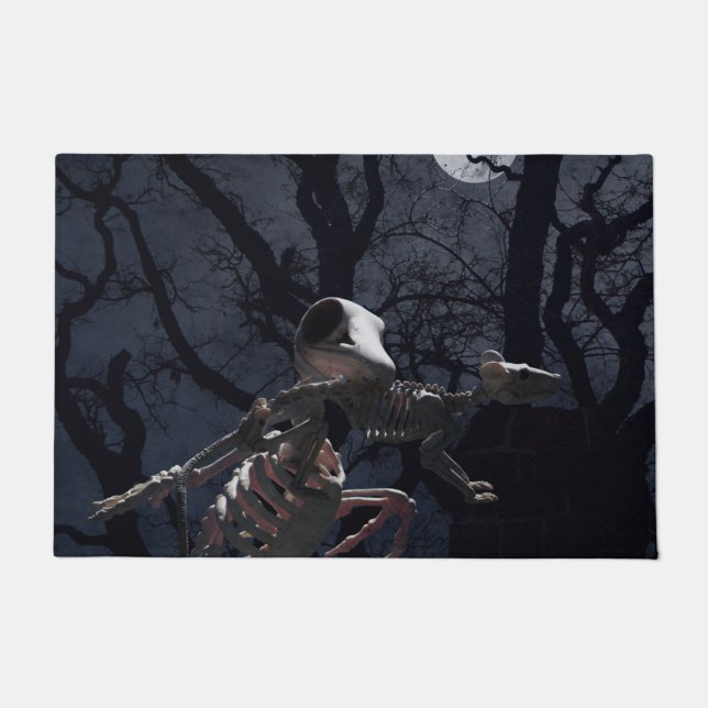 Tapete Raven e Rato Esqueleto à Lua (Frente)