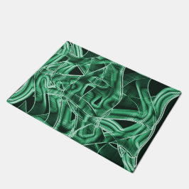 Tapete Recortes verdes em acrílico sobrepostos e cruzados