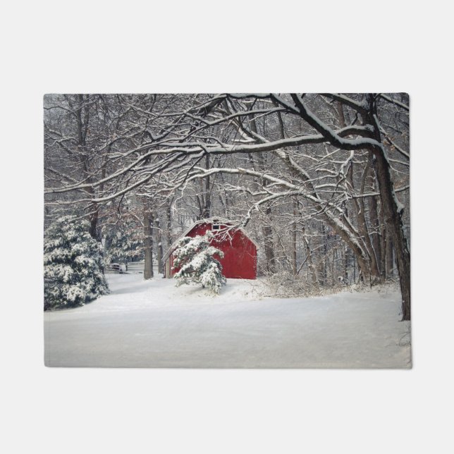 Tapete Red Barn in the Snow (2011) (Frente)