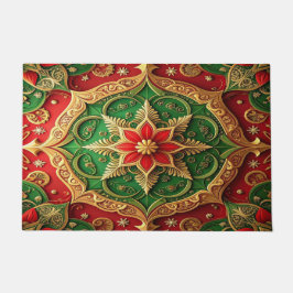 Tapete Red Green Decorative Holiday Doormat