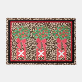 Tapete Red Leopard Holly Berry Chinoiserie