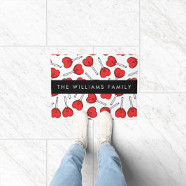 Tapete Red Lollipops, Heart Lollipops, Lolly, Your Name