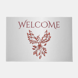 Tapete Red Phoenix Assume Silver