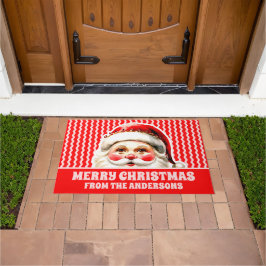 Tapete Red Retro Santa Claus Ric Natal