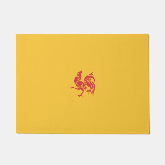 Tapete Red Rooster (Bandeira da Valônia) (Frente)