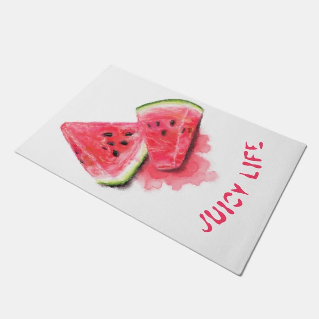 Tapete Red Sweet Juicy Watermelon Doormat (Inclinado)