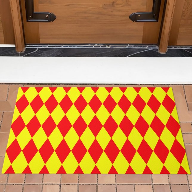 Tapete Red Yellow Harlequin Checkered Design  (Criador carregado)
