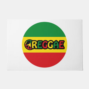 Tapete Reggae design com cores de sinalizador reggae