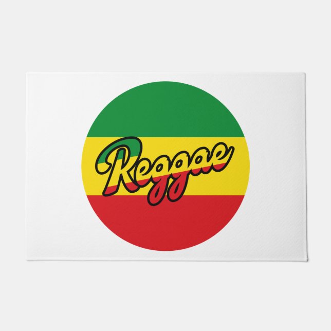 Tapete Reggae Music with reggae flag colors (Frente)