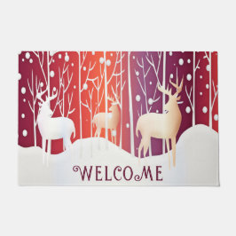 Tapete Reindeer Snowy Holiday