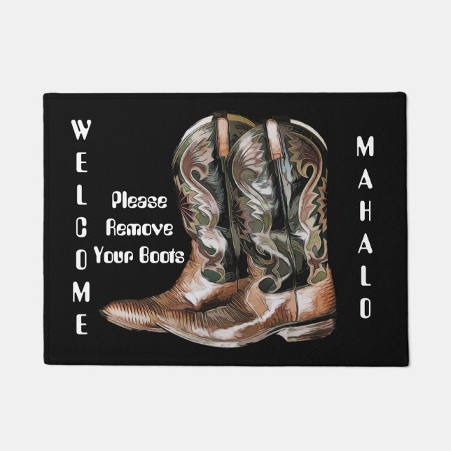 Tapete Remova por favor as botas (Frente)