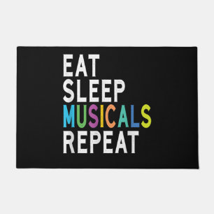 Tapete Repetição de Músicos do Sono