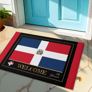 Tapete República Dominicana e Bandeira Dominicana/ Bem-vi