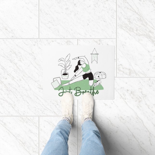 Tapete Respire A Meditação De Yoga (Interior)