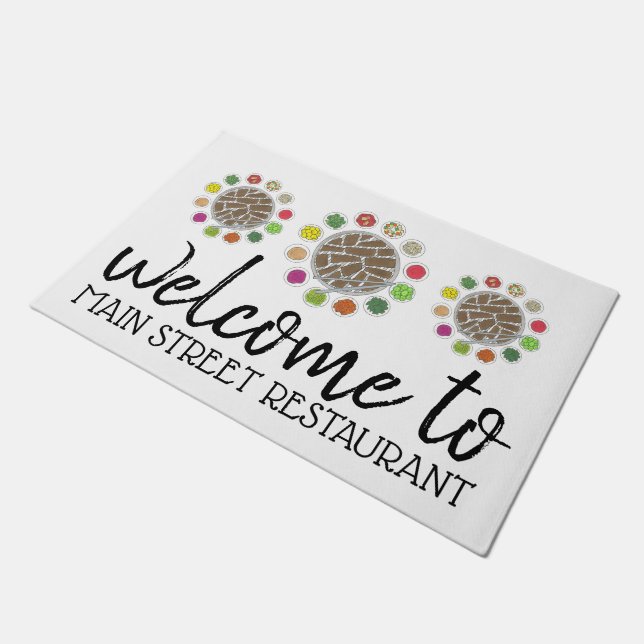 Tapete Restaurante de Comida Barbecue Barbeque do CHURRAS (Inclinado)