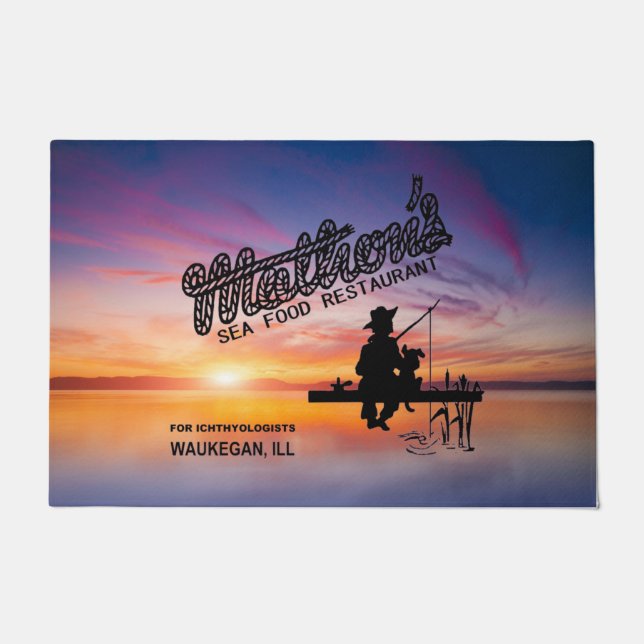 Tapete Restaurante de Comida do Mar de Mathon, Waukegan,  (Frente)