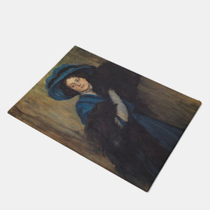 Tapete Retrato de uma dama em azul (Raimundo de Madrazo)