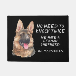 Tapete Retrato do german shepherd não precisa bater duas