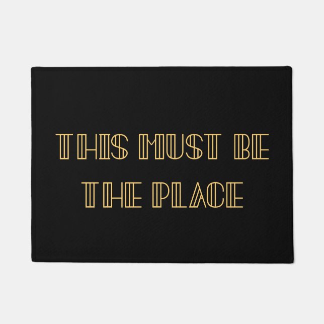 Tapete Retro art deco Este deve ser o lugar (Frente)