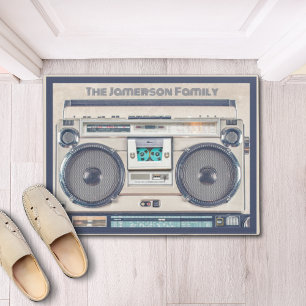 Tapete Retro Boombox Bege