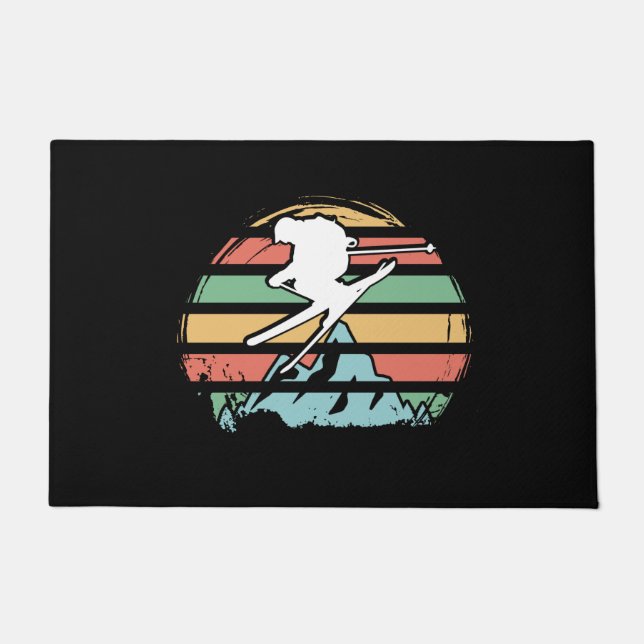 Tapete Retro de Esqui (Frente)