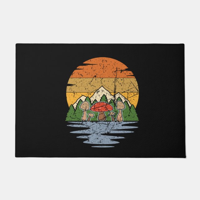Tapete Retro de Separação de Cogumelo (Frente)