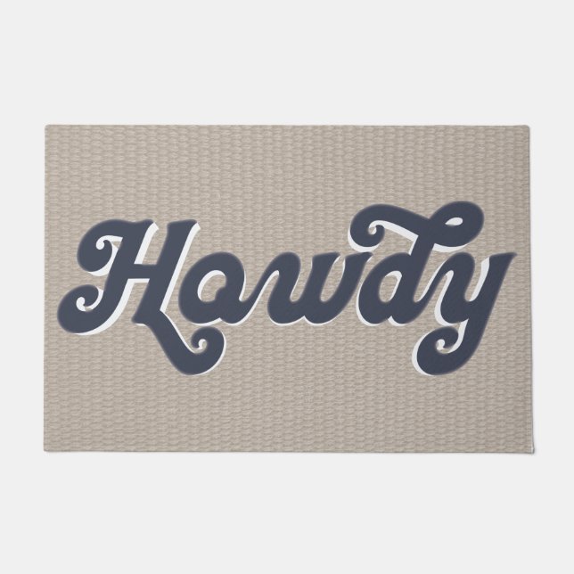 Tapete Retro Farmhouse Howdy Welcome (Frente)