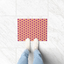 Tapete Retro Pink and Orange Modern Geometric Pattern