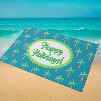 Tapete Retro Tropical Personalized Tropical Palms Holiday
