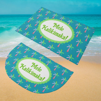 Tapete Retro Tropical Personalized Tropical Palms Holiday