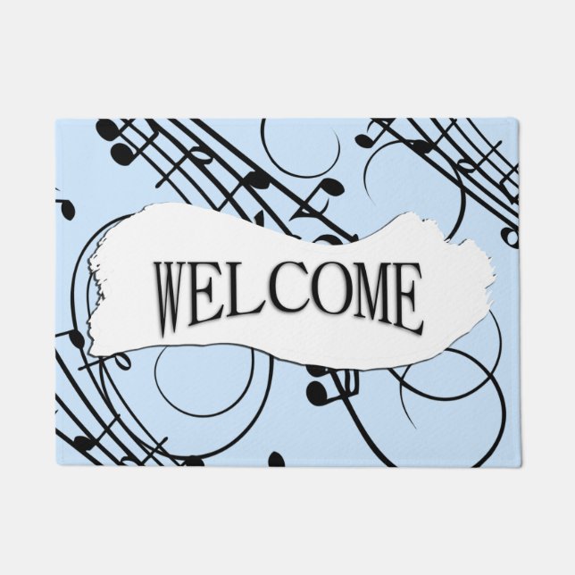 Tapete Rico Music Notes Blue (Frente)