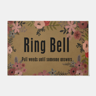 Tapete Ring Bell Pull Weeds Até Alguém Responder Flor