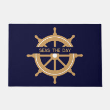 Roda Azul Naval Náutico Nome Personalizado