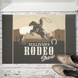 Tapete Rodeio do Cowboy Roundup Personalizado